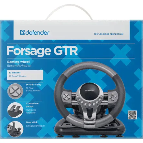 Руль Defender Forsage GTR USB (для ПК)-0